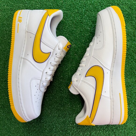 Nike Air Force 1 Low Retro QS Kobe Bryant Lakers Mens Shoes FZ1151-100 NEW Sz 16 - Picture 4 of 7